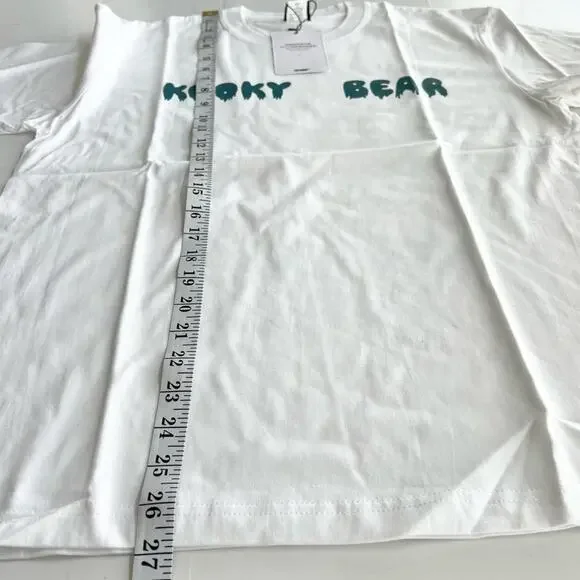 New HEYBIG Graphic Short Sleeve Tee Shirt TH-368 UNISEX SIZE L Kooky Club Bear - Picture 5 of 7
